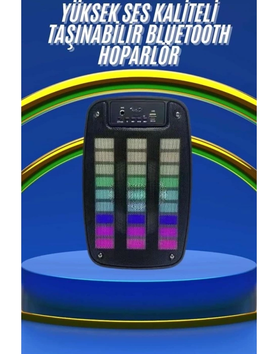 ® Kablosuz Hoparlör İOS ve Android Uyumlu Şarjlı SD Kart Girişli Bluetooth Hoparlör
