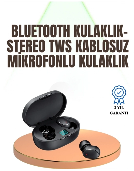 ® Kablosuz Kulak İçi Bluetooth Kulaklık Stereo Dokunmatik Kontrollü Kulaklık