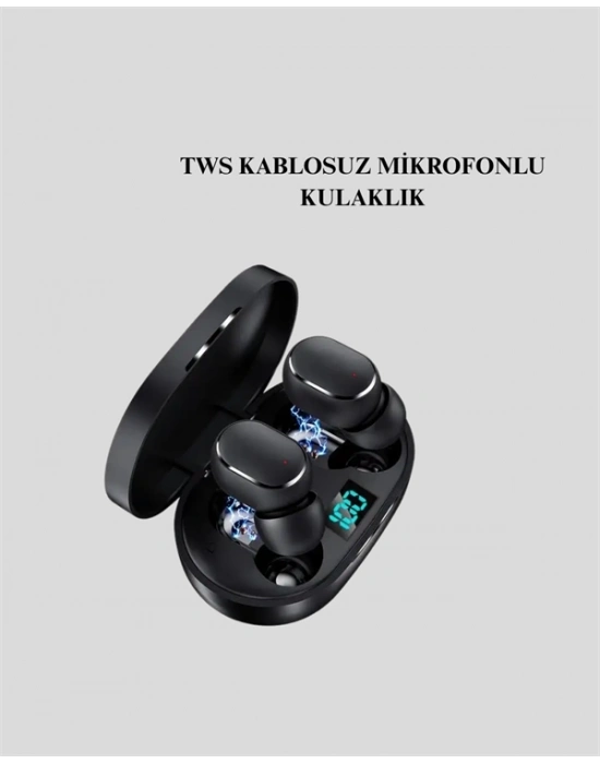 ® Kablosuz Kulak İçi Bluetooth Kulaklık Stereo Dokunmatik Kontrollü Kulaklık