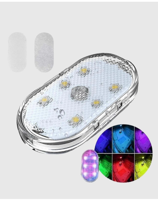 ® Kablosuz Manyetik Araba İçi LED Ambiyans Aydınlatma – Pratik Montajlı