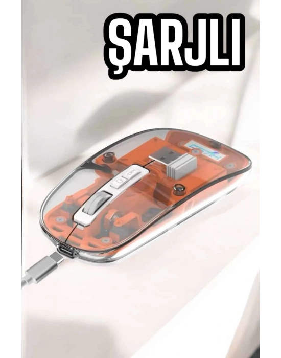 ® Kablosuz Mouse Fare 5.0 Bluetooth Bağlantılı USB Girişli