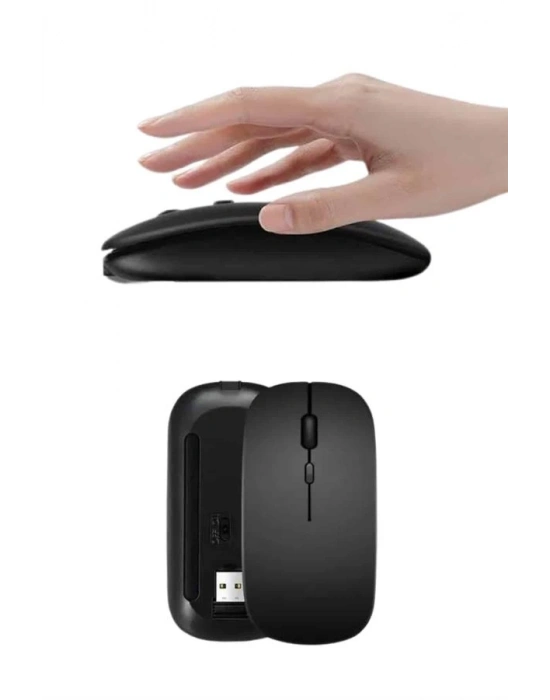 ® Kablosuz Mouse Fare Şarjlı Bluetooth Wireless Çift Modlu Sessiz