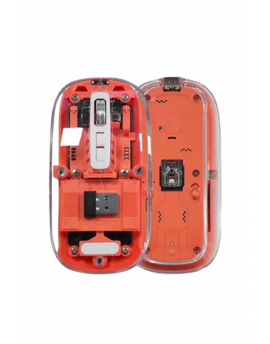 ® Kablosuz Mouse Fare Şarjlı Bluetooth Wireless Çift Modlu Sessiz