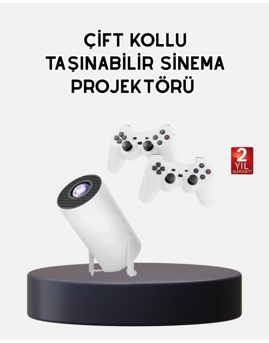 ® Kablosuz Projeksiyon Cihazı 4K Destekli HDMI USB Oyun Uyumlu