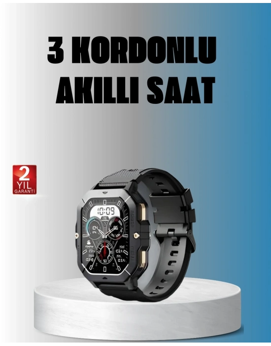 ® Kablosuz Şarjlı Akıllı Saat Ultra İnce Tasarım