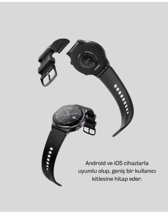 ® Kablosuz Şarjlı Bluetooth Görüşmeli Akıllı Saat – Android & iOS Uyumlu
