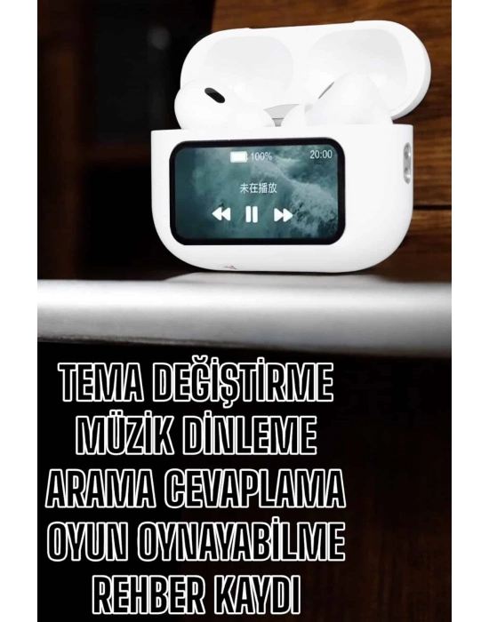® Kablosuz Yeni Nesil Bluetooth Bağlantılı Dokunmatik Ekranlı Kulak İçi Pro