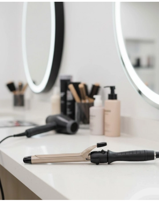 ® Kalın Bukleler İçin 25 mm Saç Maşası Seramik Plakalı 230 Derece