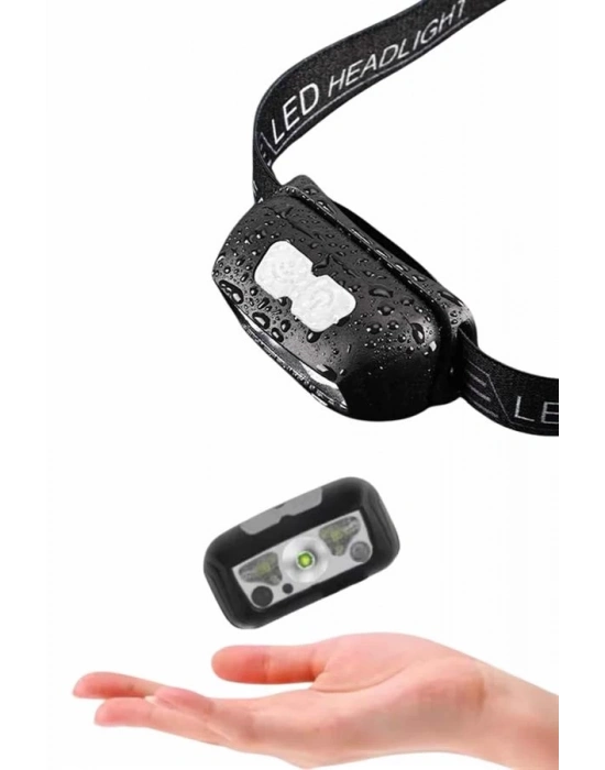 ® Kamp Lambası Kafa Feneri Kafa Lambası Ayarlanabilir Sensörlü Şarjlı