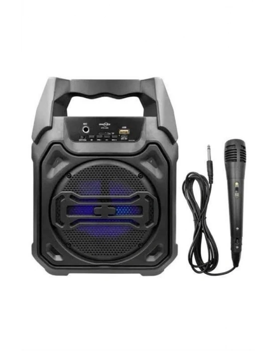 ® Karaoke Mikrofonlu Fm Radyolu Bluetooth Hoparlör Yüksek Ses Kaliteli