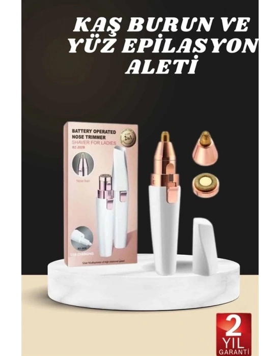 ® Kaş Burun Ve Yüz Epilasyon Aleti Kablosuz Şarjlı Kökten Alan Epilasyon Aleti