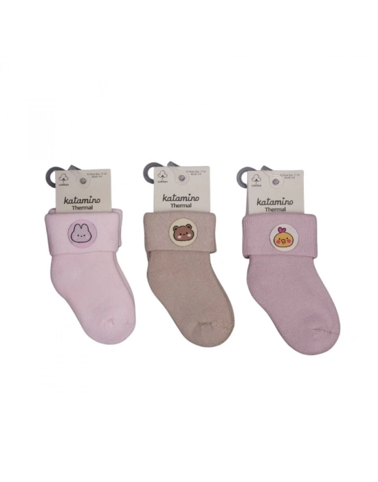 ®  Nesrin Aksesuarlı Kız Bebek Havlu Soket Çorap K45902 (ADET FİYATIDIR)