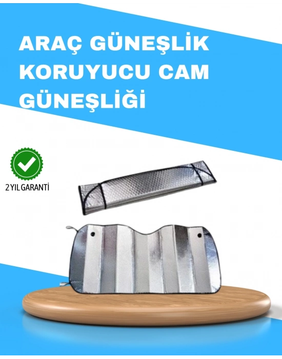 ® Katlanabilir Alüminyum Araç Güneşliği – UV Koruma ve Klima Tasarrufu Bir Arada