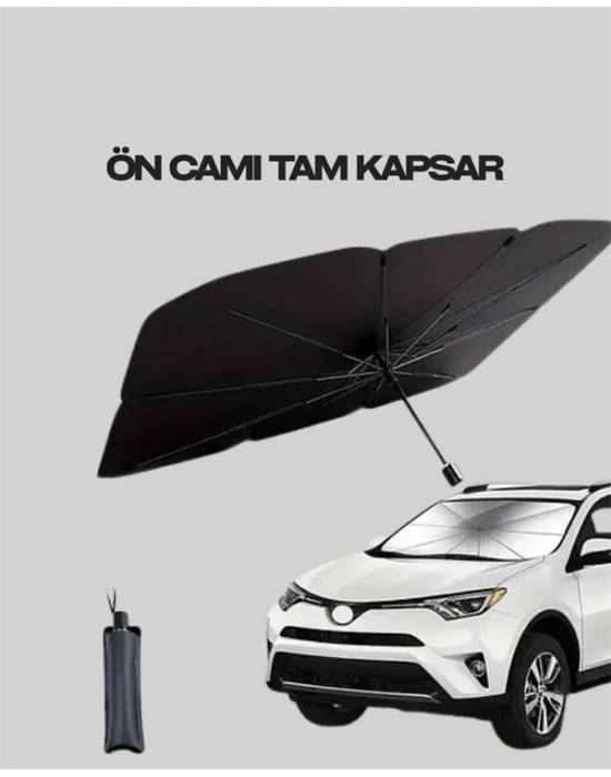 ® Katlanabilir Araba Güneşliği – UV ve Isı Koruması, Kolay Kurulum Gerektirmez