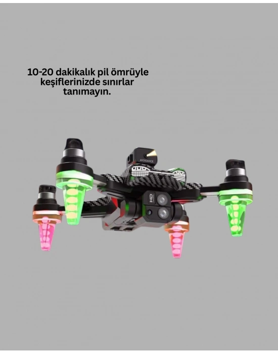 Katlanabilir Drone 1080P Kamera 0-100m Uçuş Mesafeli