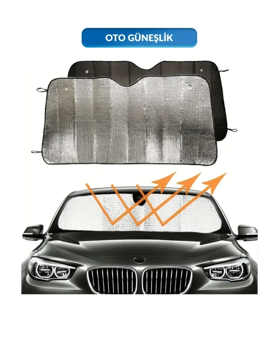 ® Katlanabilir Ön Cam Güneşlik Isı Önleyici Araç Perdesi Volkswagen Passat Peugeot 3008 Skoda Superb Nissan Qashqai