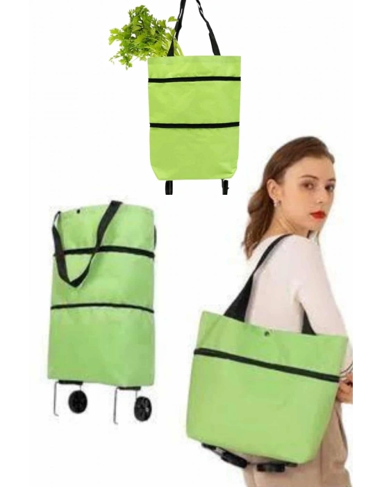 ® Katlanabilir Tekerlekli Alışveriş Çantası Pratik ve Detaylı Pazar Arabası