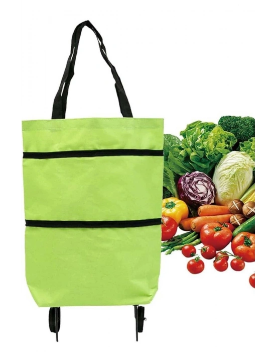 ® Katlanabilir Tekerlekli Alışveriş Çantası Pratik ve Detaylı Pazar Arabası