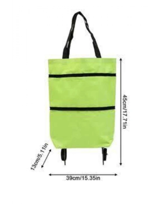 ® Katlanabilir Tekerlekli Çantalı Çarşı Pazar Arabası Alışveriş Çantası Piknik Çantası
