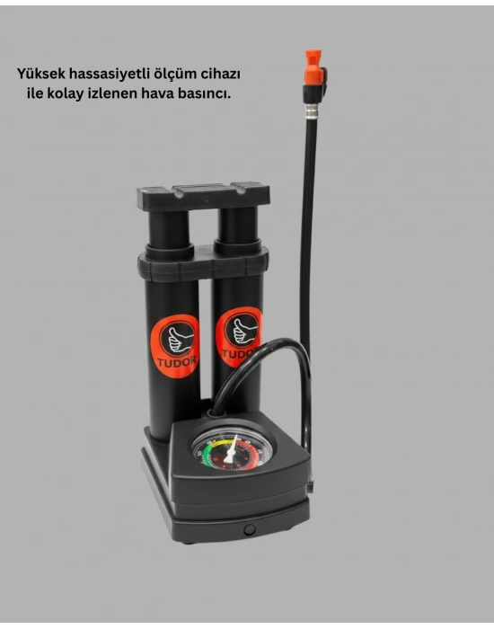 ® Kaymaz Pedallı Ayaklı Hava Pompası Tüm Supap Uyumlu