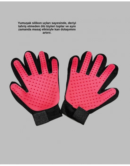 ® Kedi ve Köpek Tüy Toplama Masaj Eldiveni