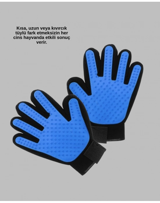 ® Kedi ve Köpek Tüy Toplama Masaj Eldiveni