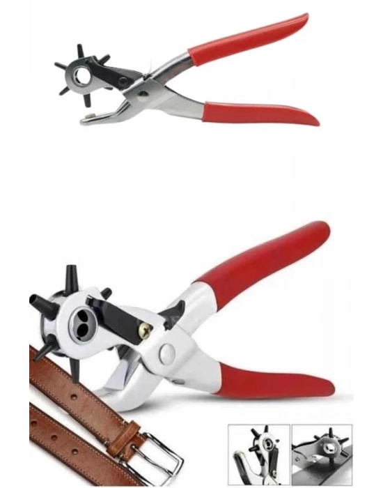 ® Kemer Delme Pensesi- Kemer Delik Açma Zımbası Paslanmaz Çelik