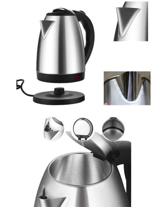 ® Kettle C F Tipi 220-240V Paslanmaz Çelik Elektrik Kablolu Otomatik Kapanma