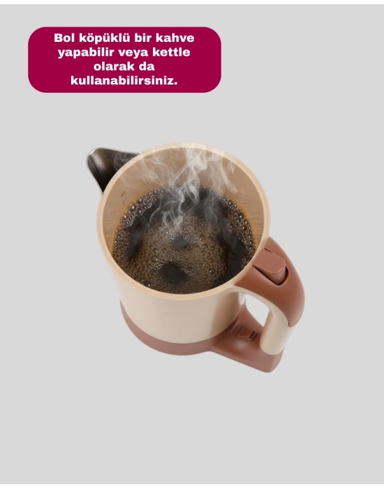 ® Kettle Özellikli Türk Kahvesi Makinesi Taşınabilir Mini Tasarım