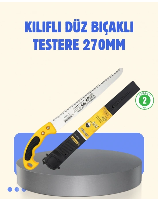 ® Kılıflı Budama Bahçe Testeresi 270 mm Düz Bıçaklı
