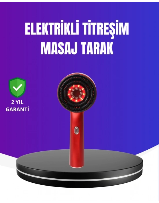 ® Kırmızı Işık Terapi Özellikli Saç Derisi Masaj Tarak Anti Dökülme