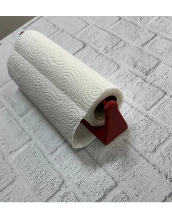 ® Kırmızı Peçete Askısı Mutfak Duvar Tipi Peçetelik Organizer