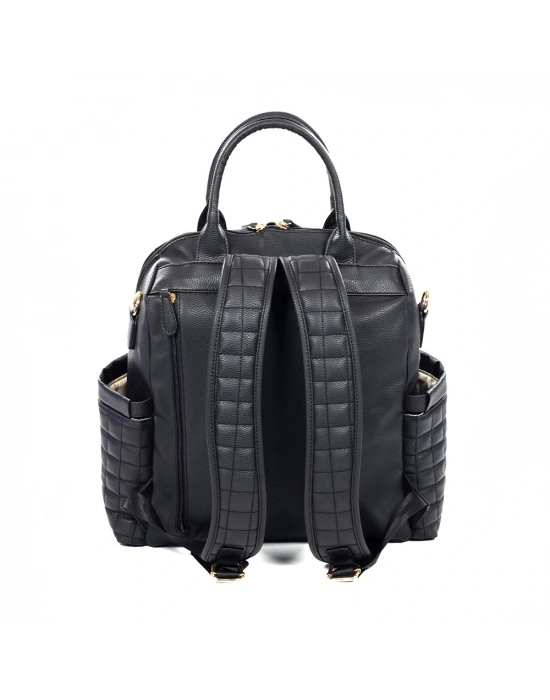 ®   Kitty Deri Anne Bebek Bakım Sırt Çantası 7271 Siyah