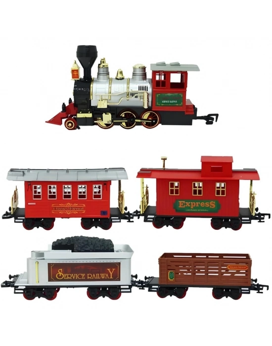 ® Klasik Tren Seti Sesli ve Işıklı 35 Parça