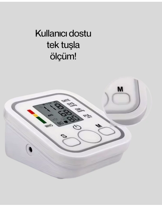 ® Kol Tipi LCD Ekranlı Elektronik Tansiyon Monitörü