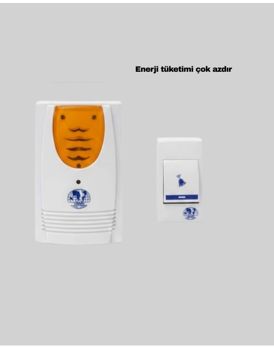 ® Kolay Kullanımlı Kablosuz Kapı Zili Şık ve Sade Tasarım