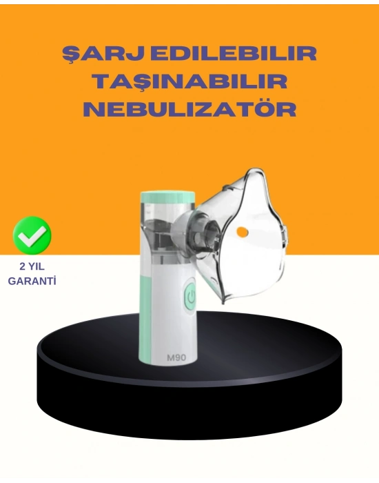 ® Kompakt Boy Şarjlı Taşınabilir Nebulizatör Cihazı