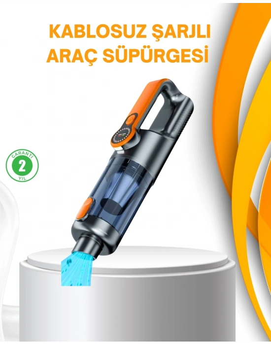 ® Kompakt Şarjlı El Süpürgesi Kuru ve Sıvı Temizlik 5 Aparatlı