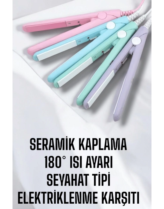 ® Kompakt ve Hafif: Elektriklenme Karşıtı Mini Saç Düzleştirici