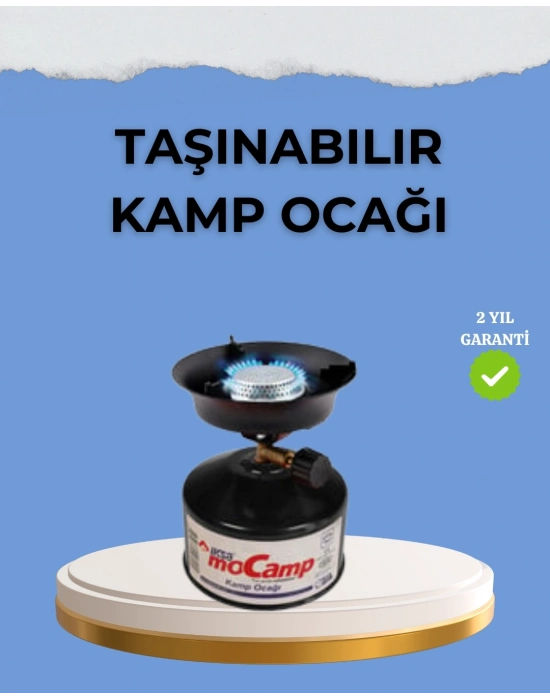 ® Kompakt ve Hafif Kamp Ocağı Seti Gaz Tüplü