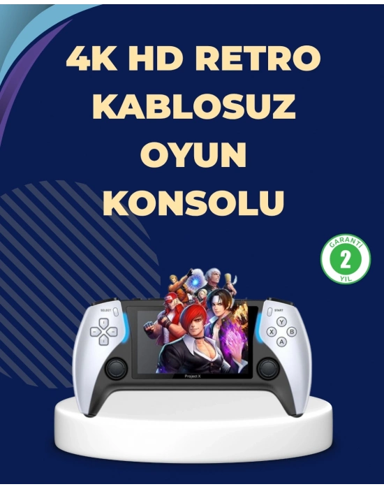 ® Kompakt ve Hafif Retro Oyun Konsolu 1000 Klasik Oyun Dahil