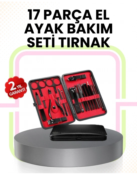 ® Kompakt ve Şık Tasarımlı 17 Parça Bakım Seti