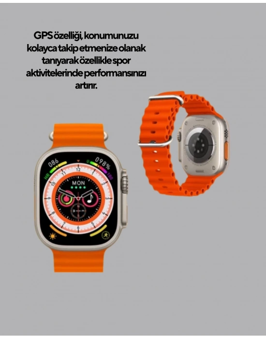 ® Kordonlu Akıllı Saat – Sesli Görüşme, GPS, Nabız ve Uyku Takibi