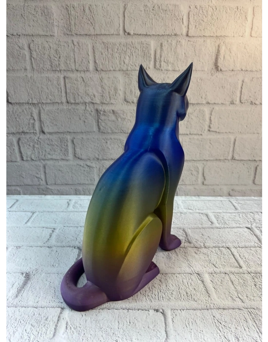 ® Koyu Rainbow Kedi Biblo Modern Salon ve Raf Dekoru