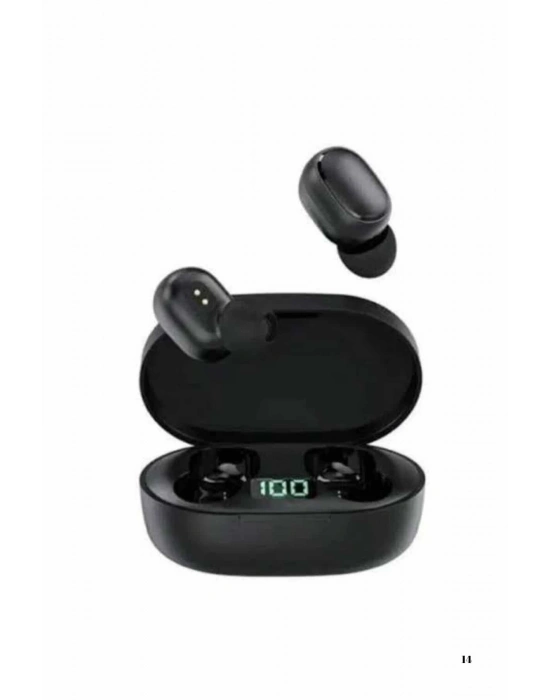 ® Kulaklık Dijital Göstergeli Bluetooth Bağlantılı Kablosuz Kulak İçi Mikrofonlu Dokunmatik Kontrol