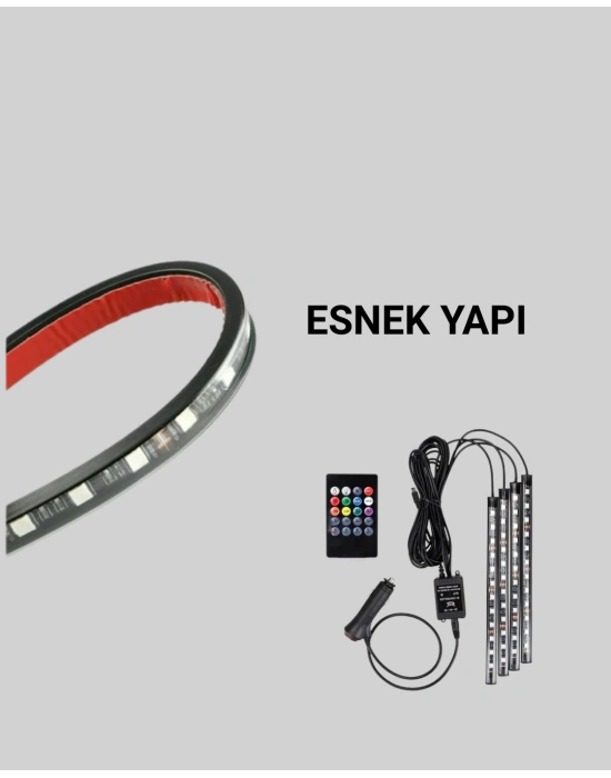 ® Kumandalı Araç LED Şerit Işıklar
