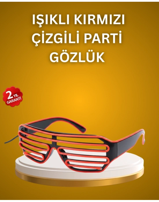 Kutlama ve Etkinliklere Özel LED Işıklı Gözlük