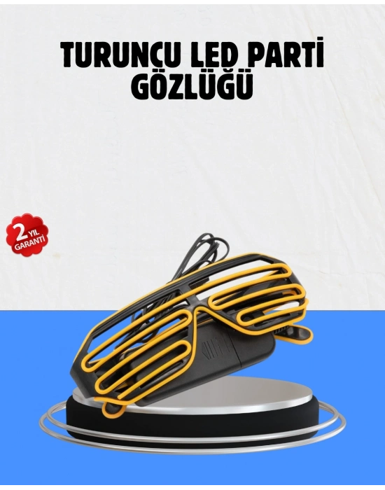 Kutlamalara Renk Katan LED Işıklı Parti Gözlüğü