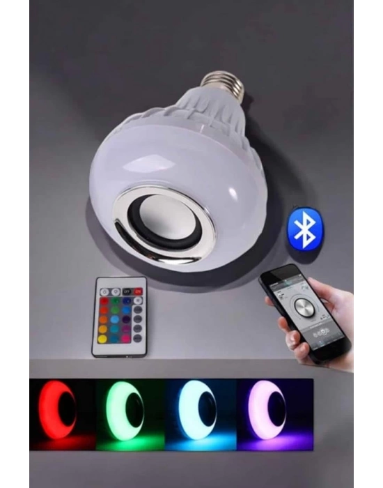 ® Lamba Led Hoparlör Dayanıklı ve Uzun Ömürlü Bluetooth Hoparlör