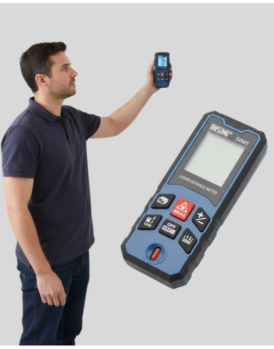 ® Lazer Metre 50 MT Hassas ve Hızlı Ölçüm Özellikli